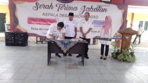 Serah Terima Jabatan Kepala Desa Wirowongso Kecamatan Ajung Kabupaten Jember