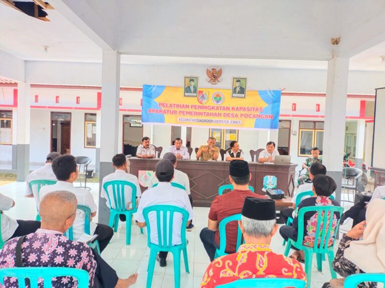 Giat Peningkatan Kapasitas Aparatur Pemerintah Desa Pocangan Jember Tahun 2023