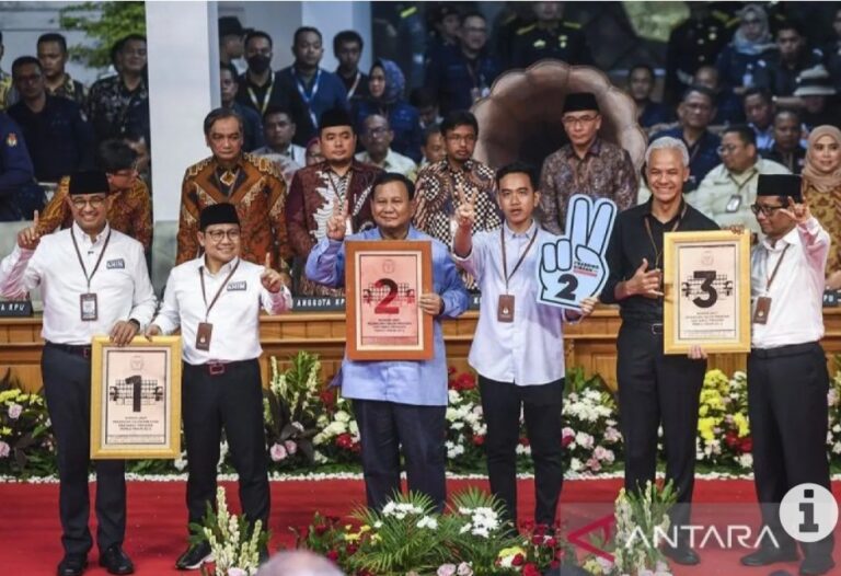 KPU : Anies Nomor Urut 1, Prabowo 2, Ganjar Nomor 3