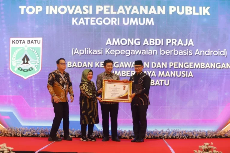 Aplikasi Kepegawaian Pemkot Batu Raih Penghargaan TOP Inovasi Pelayanan Publik