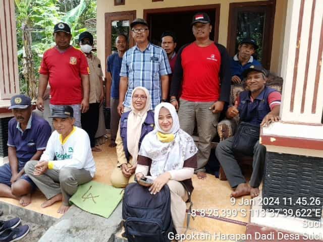 Evaluasi Geospasial Sosialisasi Program Bapem 2024 dan Pupuk Organik Si Jempol di Gapoktan Desa Suci Kecamatan Panti