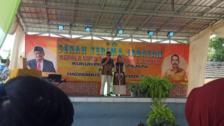 Lurah Karangrejo Menghadiri Undangan Acara Serah Terima Jabatan Kepala UPTD SMPN 9 Jember