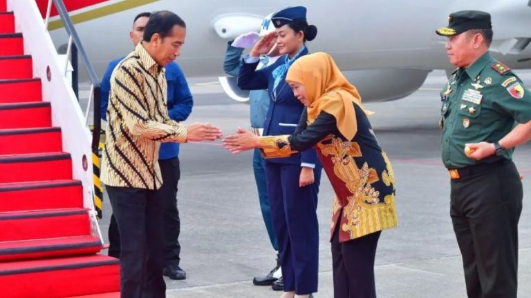 Kunjungan Kerja Presiden Jokowi Tiba di Jatim