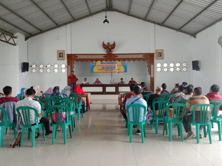 Musyawarah Desa Kemuningsari Kidul Kecamatan Jenggawah