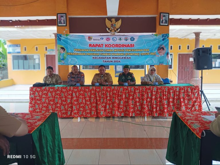 Rapat Koordinasi Persiapan Penilaian Lomba Inovasi Pencegahan Dan Penanganan Program Tumbuh Kembang (Stunting) Tahun 2023 Kecamatan Jenggawah