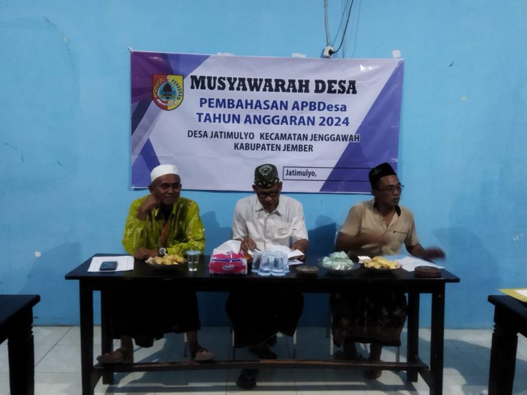 Musyawarah Desa Jatimulyo Bahas APBDesa 2024