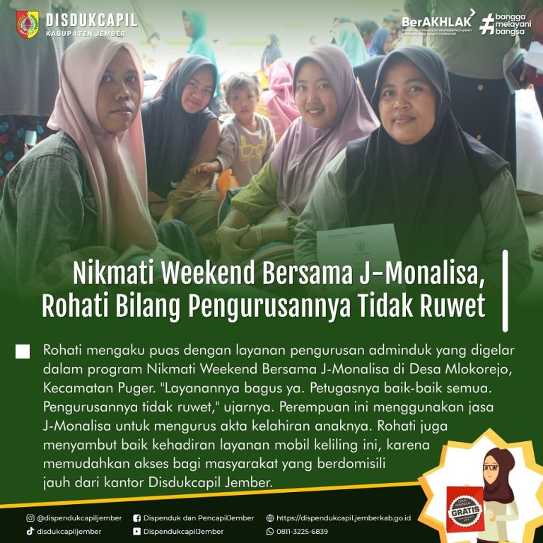 Nikmati Weekend Bersama J-Monalisa, Rohati Bilang Pengurusannya Tidak Ruwet