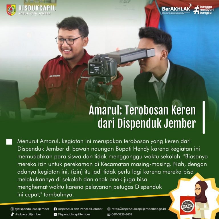 Amarul : Trobosan Keren Dari Dispenduk Jember