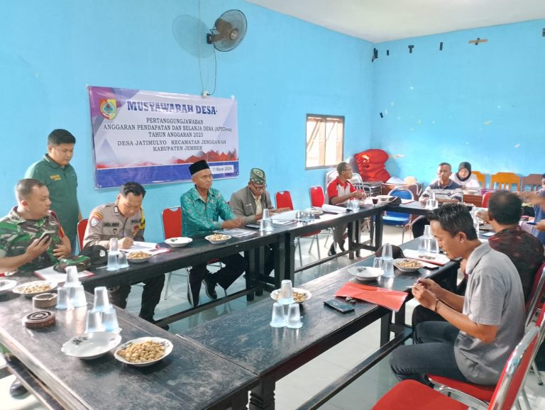 MUSDES Pertanggungjawaban APBDes Tahun Anggaran 2023 Jatimulyo