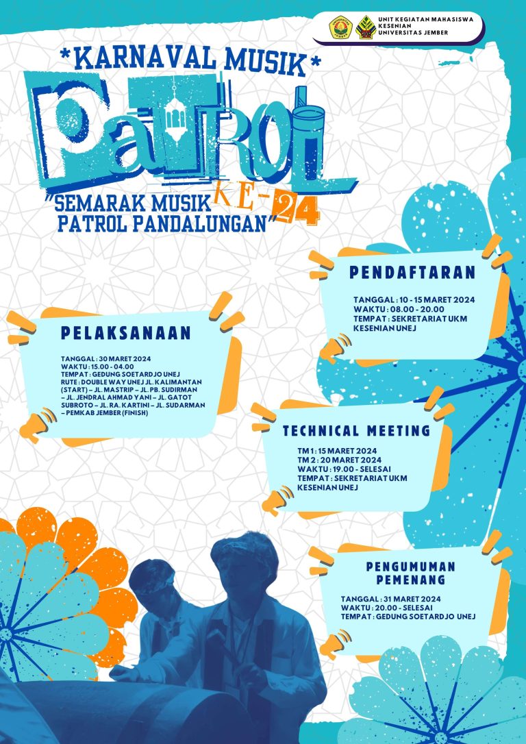 UKM Kesenian Unej Gelar Karnaval Musik Patrol
