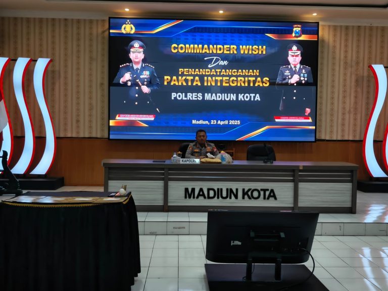 Pakta Integritas dan Commander Wish: Kapolres Madiun Kota Tekankan Sinergi dan Pelayanan Prima